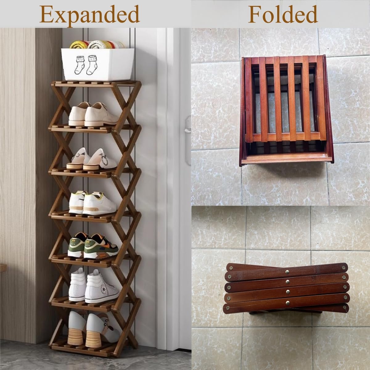 XZXWZX sturdy folding frame supports diverse footwear with dependable stability.