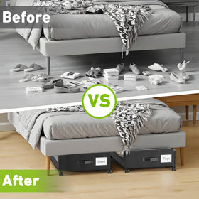 YAASHEEN dorm room storage box fits under beds and in closets.
