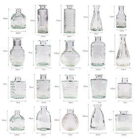 Yabool small glass bud vase perfect for dried flowers and minimal displays