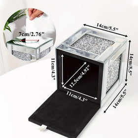 YACSNBF tissue box cover top view showing square footprint