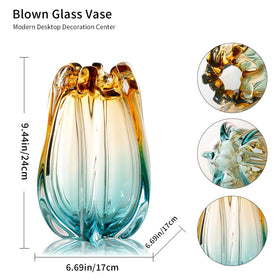 YACSNBF modern glass vase complements contemporary interiors