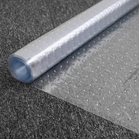 YADI clear carpet protector laid flat protecting a low-pile rug