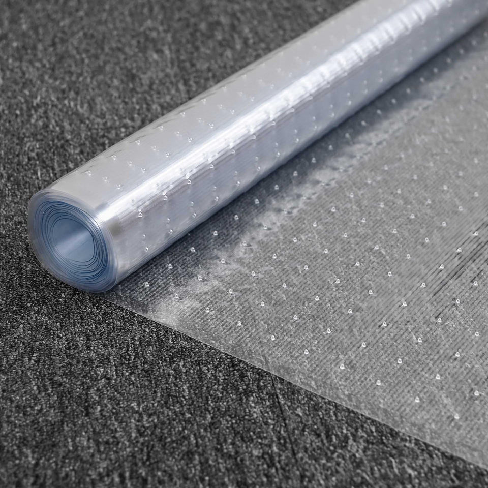 YADI clear carpet runner protects low-pile hall carpets from heavy foot traffic