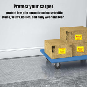 YADI non-slip bottom grippers secure the protector on busy floors
