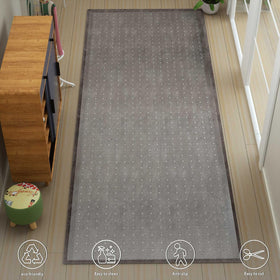 YADI stain-resistant plastic runner keeps spills on the surface