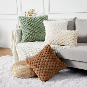 Yaertun cozy bedroom decor with plush faux fur texture