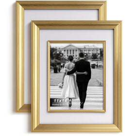 Yaetm 11x14 gold frame with decorative inner frame highlights your photo.