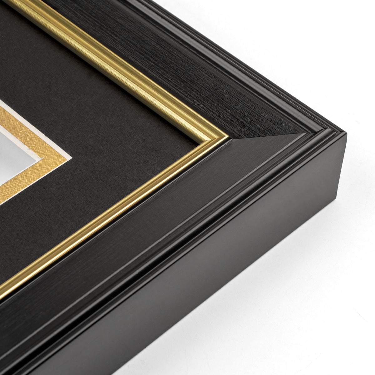 Yaetm black mat with gold matting enhances certificate presentation.