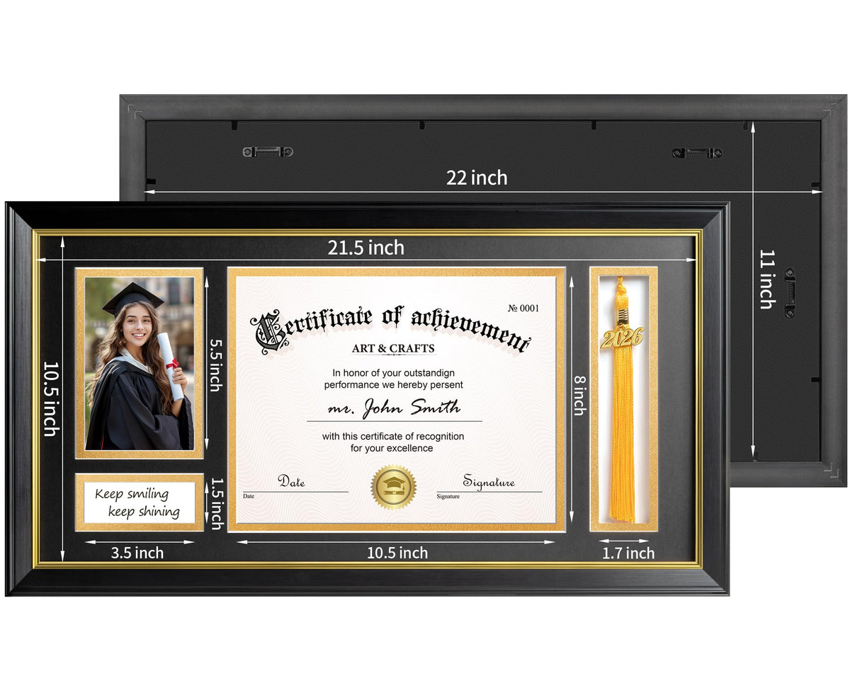 Yaetm frame is wall-mount ready for versatile vertical or horizontal display.