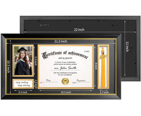 Yaetm frame is wall-mount ready for versatile vertical or horizontal display.