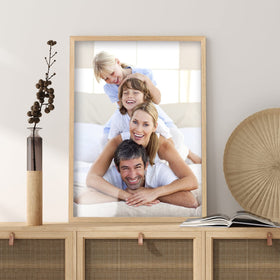 Yaetm frame supports both portrait and landscape layouts on walls.