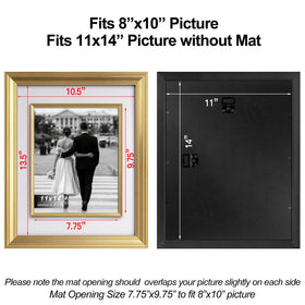 Yaetm wall hanging hardware supports vertical or horizontal layouts.