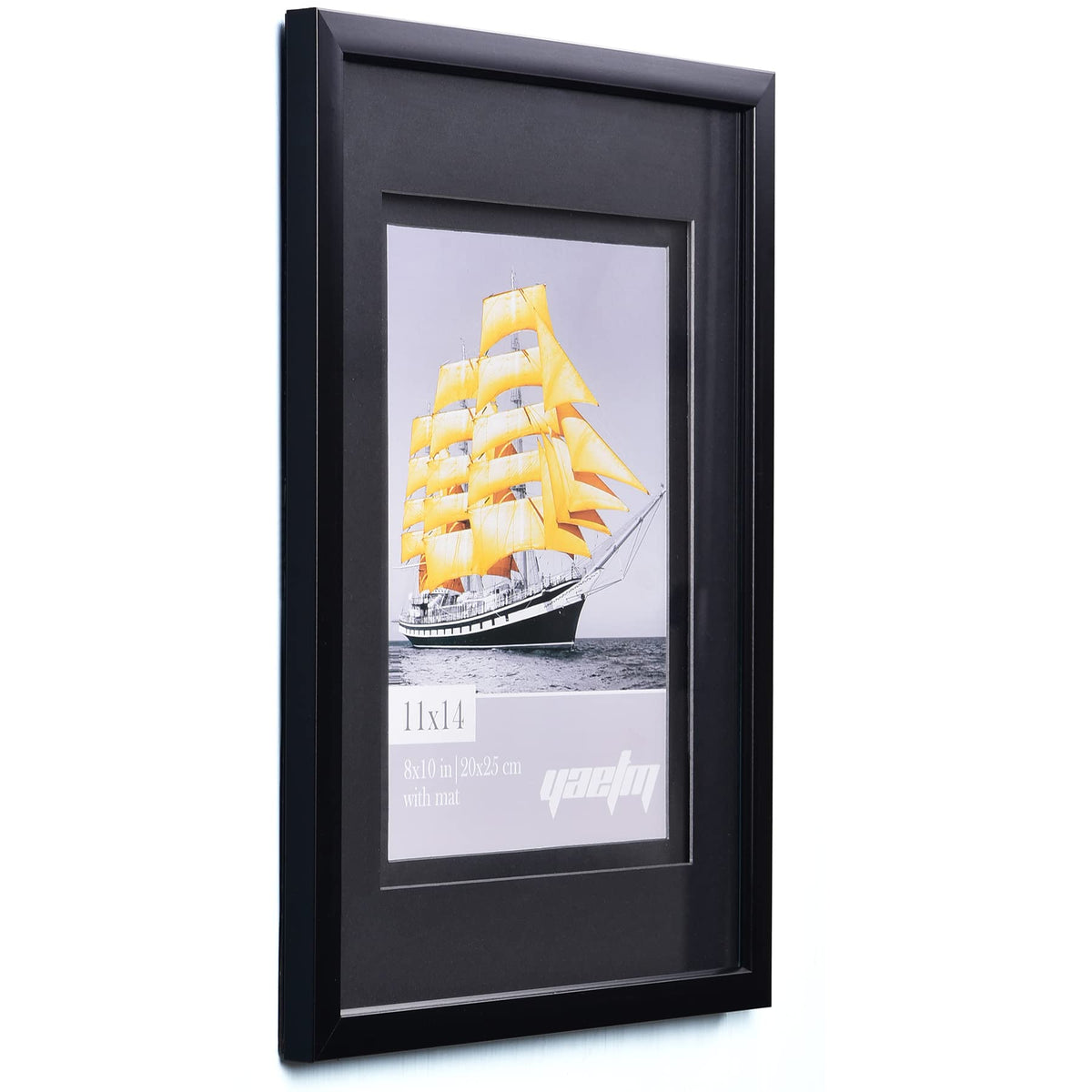 Yaetm frame features polished high-definition glass for clarity.