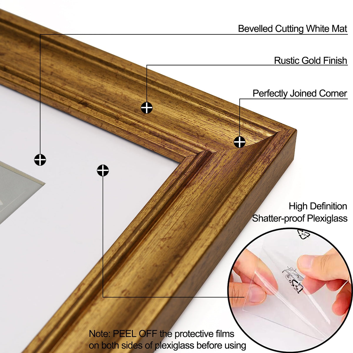 Yaetm 11x14 art visible through mat in 16x20 frame
