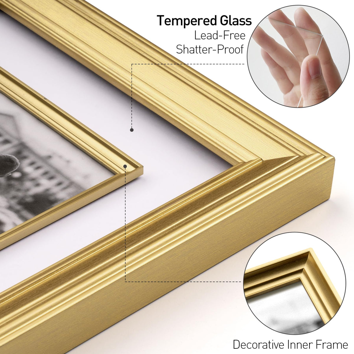 Yaetm tempered glass provides crystal clear viewing and protection.