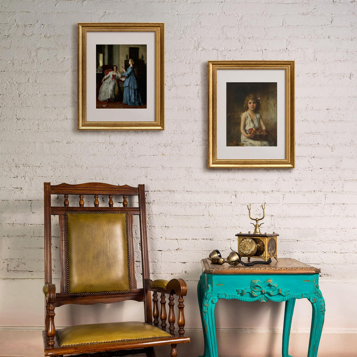Yaetm wall-mount ready frame with sawtooth hooks for vertical or horizontal layouts.