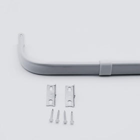 Yafa heavy duty curtain rod left connecting rod offers strong support for heavy drapes.