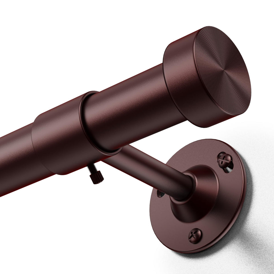 YaFex bronze curtain rod extended length for large windows and flexible layouts