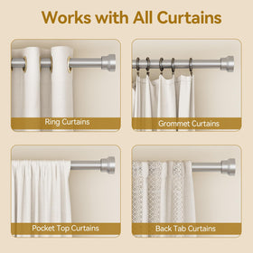 YaFex brackets provide reinforced stability for heavy drapes.