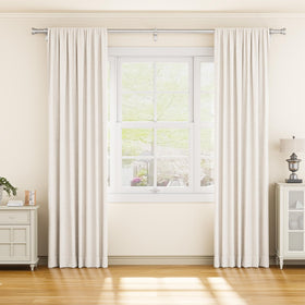 YaFex 1 inch metal curtain rod with durable core supports various drapery weights