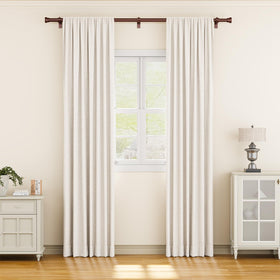 YaFex 1-inch diameter rod provides sturdy support for curtains.