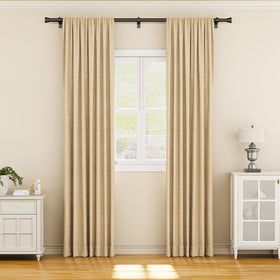 YaFex 1-inch diameter rod provides strong support for various curtain weights