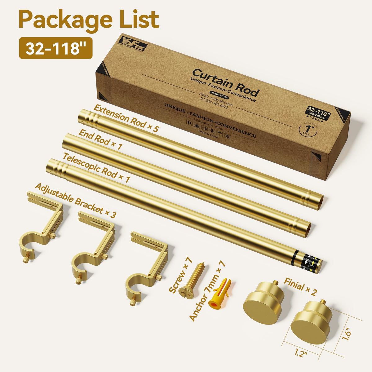 YaFex living room setup showcases contemporary gold curtain hardware