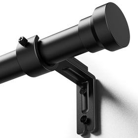 YaFex curtain rods shown extended to fit 32–84 inch windows for versatile setups