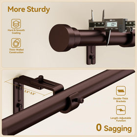 YaFex extendable-rod-9inch provides flexible length without extra hardware.