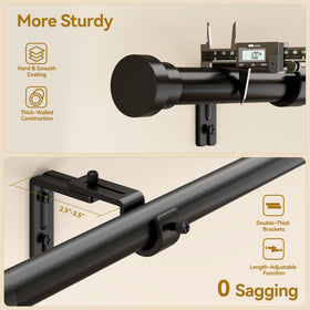 YaFex matte black finish adds modern style to any room