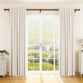YaFex heavy-duty 1-inch bronze rod supports up to 50 lb for heavy drapes