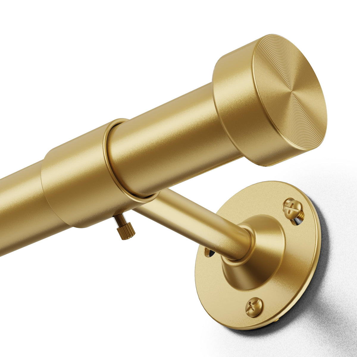 YaFex heavy-duty curtain rod for 32-150 inches, adjustable for large windows.