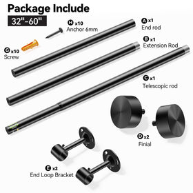 Included kit with brackets, anchors, screws, and manual.