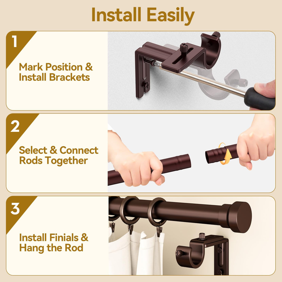 YaFex includes all hardware for easy installation.