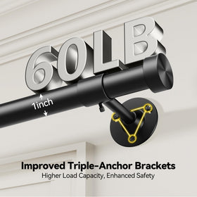 YaFex reinforced triangular brackets prevent wall detachment.