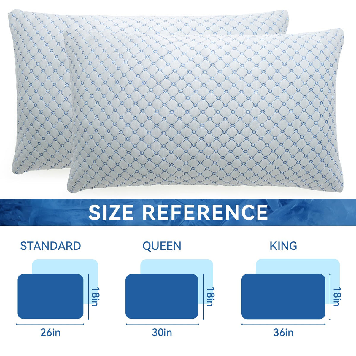 Yagamo dual-side cooling fabric top keeps you dry through the night.