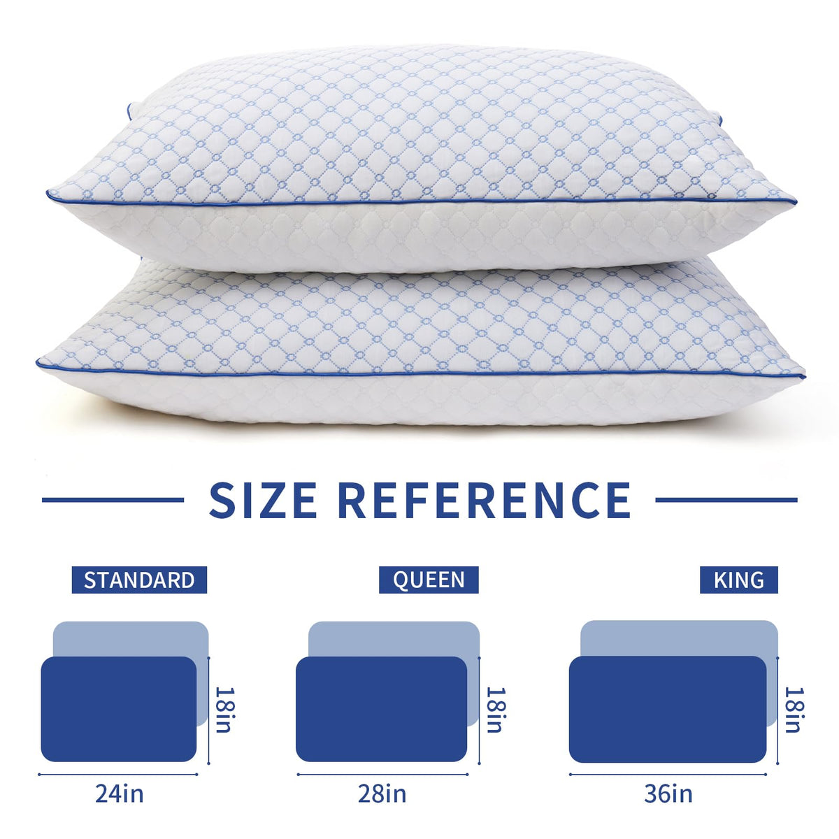 Yagamo dual-fabrics pillow shows cool-touch surface for cooling comfort.