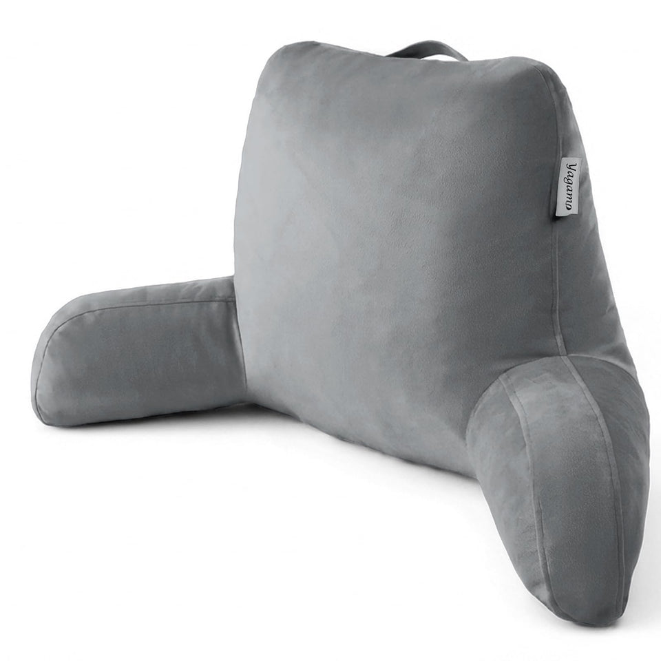 Yagamo Reading Pillow memory foam back support for cozy bed reading.