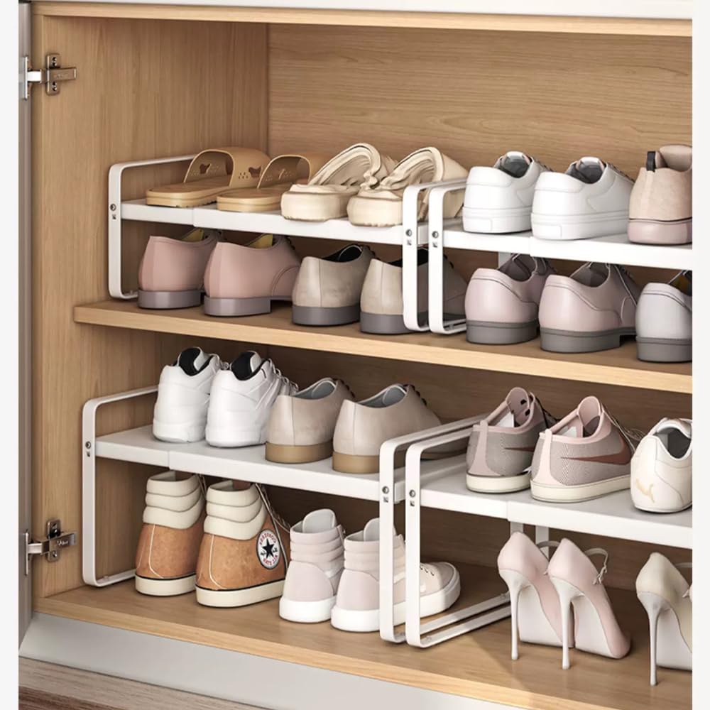 Ideal setup for entryways and bedrooms to keep shoes organized