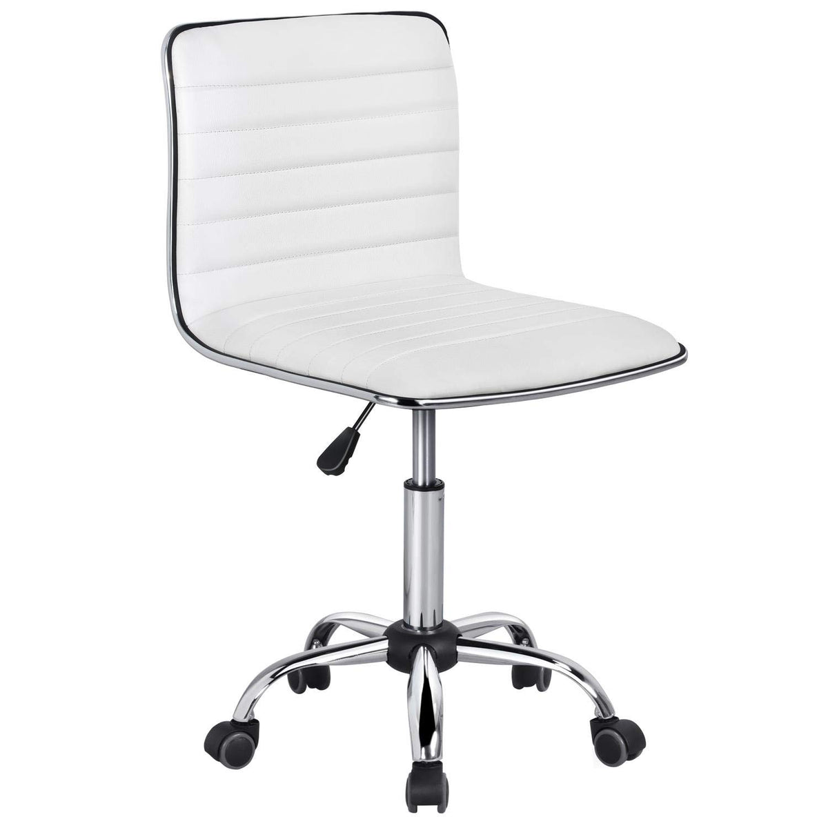 Yaheetech adjustable task chair backrest in PU leather supports posture during long workdays.