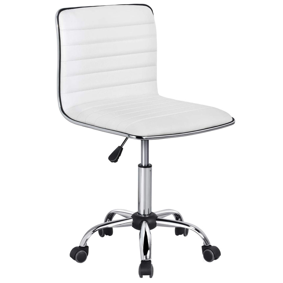 Yaheetech adjustable task chair backrest in PU leather supports posture during long workdays.