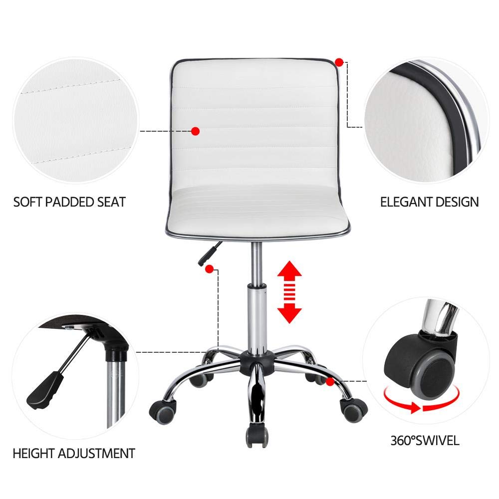 Yaheetech ribbed backrest offers ergonomic support during long sessions.