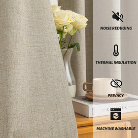 Yakamok bedroom scene showing room darkening and cozy ambiance.