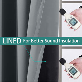 Yakamok two-panel set with thermal insulation for balanced room temperature