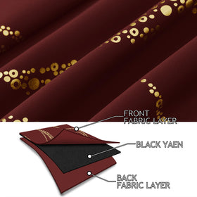 Yakamok curtains with top grommets for smooth sliding and easy hanging