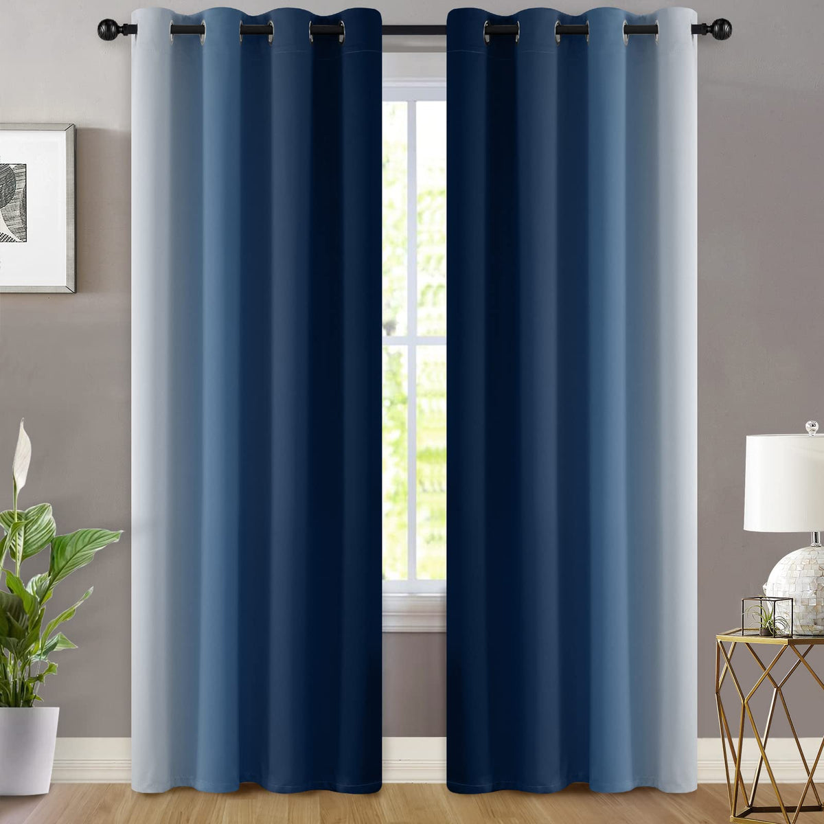 Yakamok gradient curtains offer smooth light diffusion and elegant texture for living rooms.