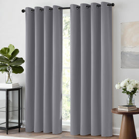 Yakamok grommet drapes with 1.6-inch eyelets for easy, smooth opening.