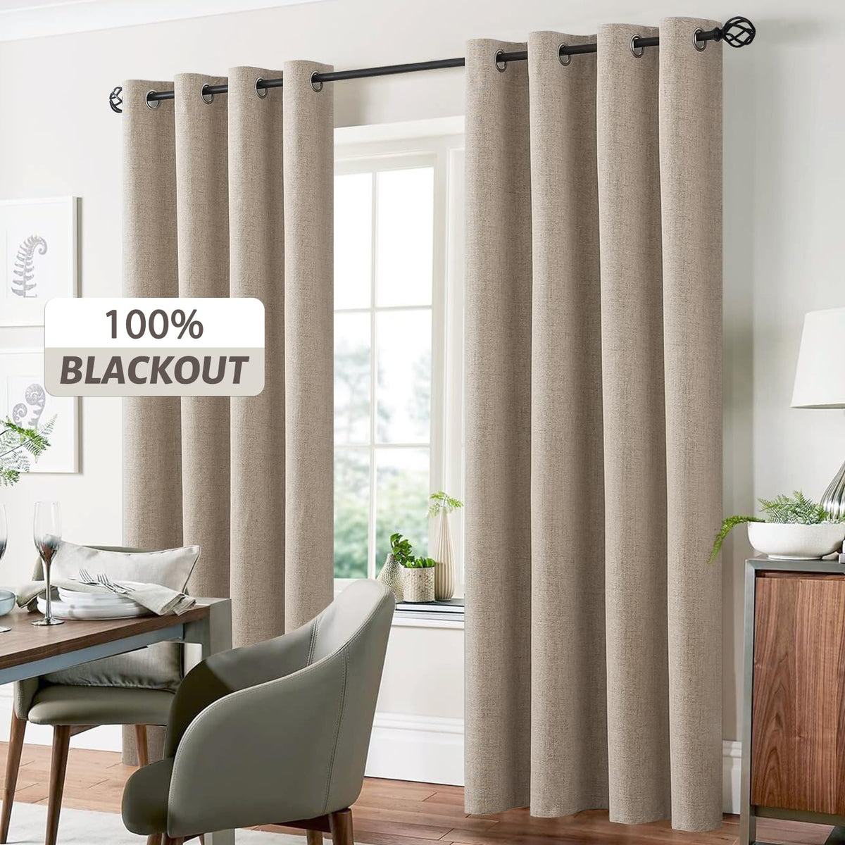 Yakamok package of two panels displayed for versatile room use.