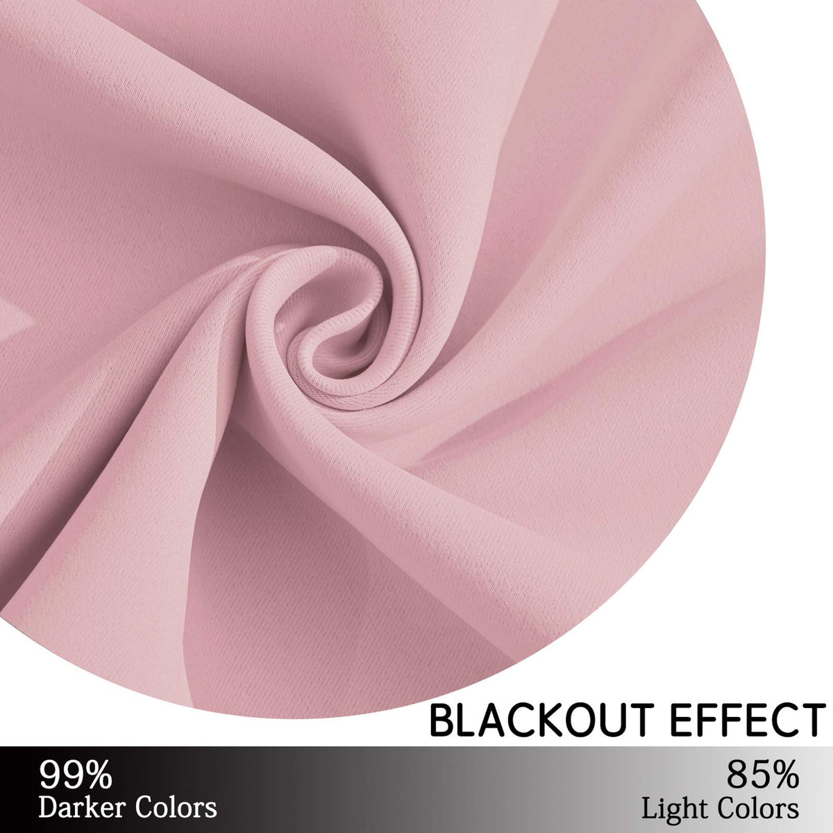 Yakamok pink blackout curtains machine washable for easy upkeep.