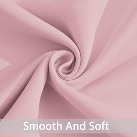 Yakamok pink blackout curtains panel light blocking for reduced glare and enhanced darkness.